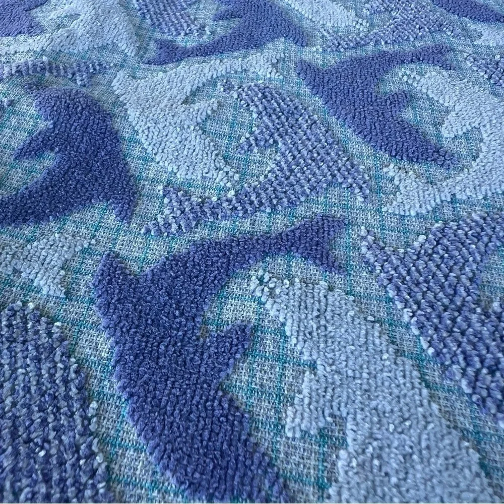 VTG Y2K Textured Dolphin Hawaii Beach Towel Maiden Sunshine Corp Brazil 28x58